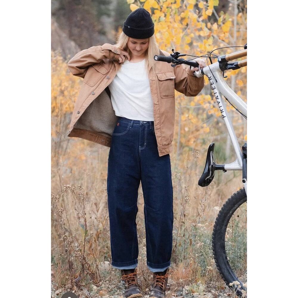 NWT Ripton Jantalones Wide Knee Barrel Tapered Ankle Zipper Pocket 32